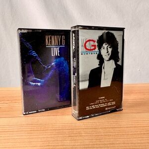 Set of 2 Kenny G Cassette Tapes, Live and Duotones - 1980s